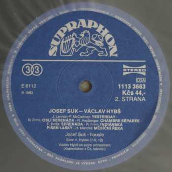 LP Václav Hybš Orchestra: Josef Suk • Václav Hybš Orchestra 117561