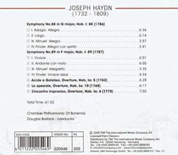 CD Joseph Haydn: Symphonies Nos. 88 & 89 635072