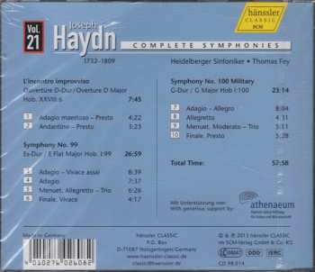 CD Joseph Haydn: Complete Symphonies (No. 99 / No. 100 Military / Overtüre L'incontro Improvviso) 432729