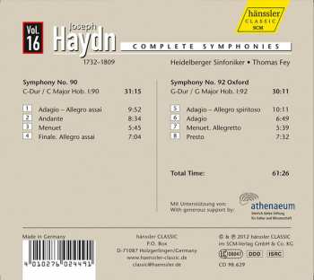 CD Joseph Haydn: Complete Symphonies No. 90 / No. 92 "Oxford" 437774