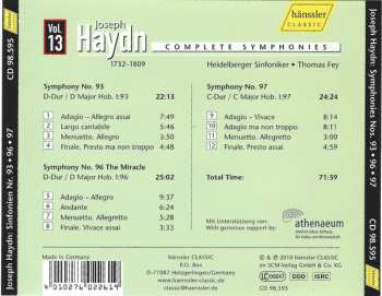 CD Joseph Haydn: No. 93 / No. 96 (The Miracle) / No. 97 544237