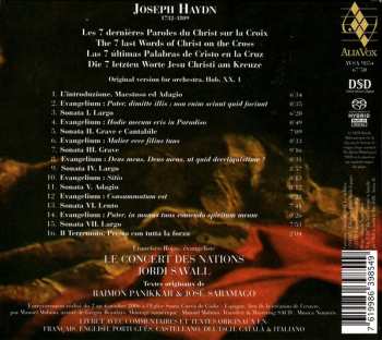 SACD Joseph Haydn: Septem Verba Christi In Cruce = Le 7 Ultime Parole di Cristo Sulla Croce (Versione Originale Per Orchestra) 648434