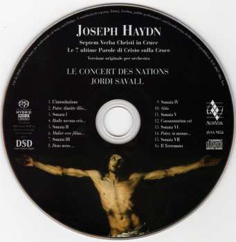 SACD Joseph Haydn: Septem Verba Christi In Cruce = Le 7 Ultime Parole di Cristo Sulla Croce (Versione Originale Per Orchestra) 648434