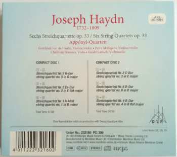 2CD Joseph Haydn: Streichquartette / String Quartets Op. 33 350903