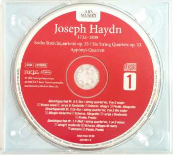 2CD Joseph Haydn: Streichquartette / String Quartets Op. 33 350903