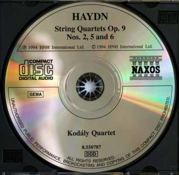 CD Joseph Haydn: String Quartets Op. 9 Nos. 2, 5 And 6 320784