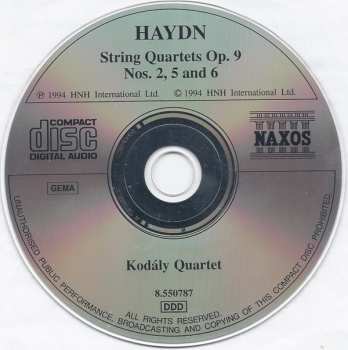 CD Joseph Haydn: String Quartets Op. 9 Nos. 2, 5 And 6 320784