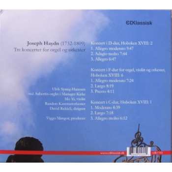 CD Joseph Haydn: 3 Concertos For Organ And Orchestra 659786