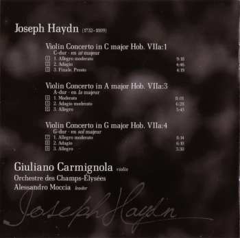 CD Joseph Haydn: Violin Concertos 45476