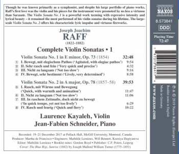 CD Joseph Joachim Raff: Complete Violin Sonatas • 1 299859