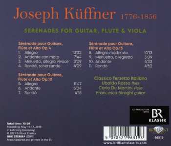 CD Joseph Küffner: Serenades For Guitar Flute & Viola 572878