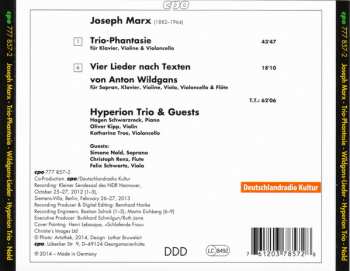 CD Joseph Marx: Trio-Phantasie • Lieder 176538