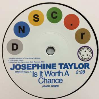 Album Josephine Taylor: Is It Worth A Chance / Satisfied