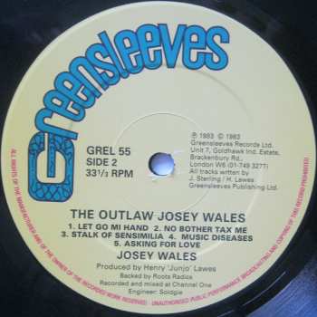 LP Josey Wales: The Outlaw Josey Wales 606499