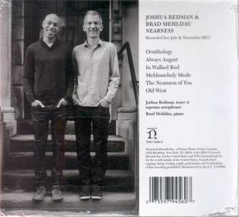 CD Joshua Redman: Nearness 48825