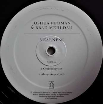 2LP Joshua Redman: Nearness 48826