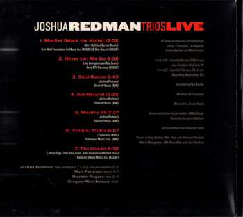 CD Joshua Redman: Trios Live 424840