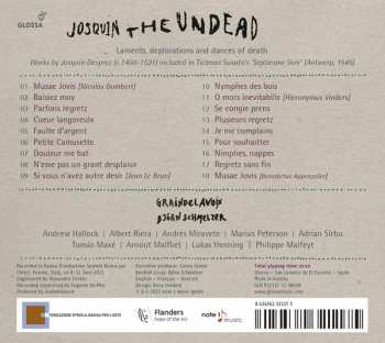 CD Josquin Des Prés: Josquin, The Undead: Laments, Deplorations And Dances Of Death 563852