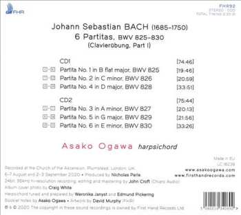 2CD Johann Sebastian Bach: 6 Partitas 584507