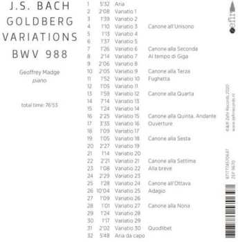 CD Johann Sebastian Bach: Goldberg Variations 574962