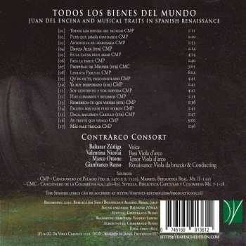 CD Juan Del Encina: Todos Los Bienes Del Mundo (Juan Del Encina And Musical Traits In Spanish Renaissance) 573943