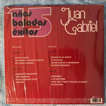 2LP Juan Gabriel: 15 Años Baladas Exitos 608752