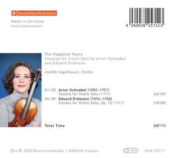 CD Judith Ingolfsson: The Happiest Years 598003