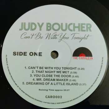 LP Judy Boucher: Can't Be With You Tonight 599283