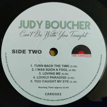 LP Judy Boucher: Can't Be With You Tonight 599283