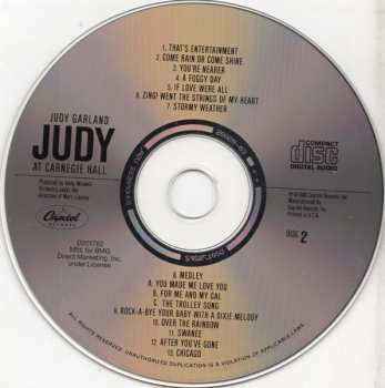 2CD Judy Garland: Judy At Carnegie Hall - Judy In Person 639052