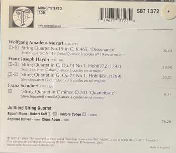 CD Juilliard String Quartet: Mozart . Haydn . Schubert 327855