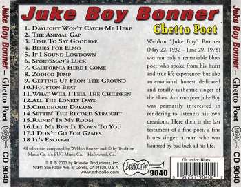 CD Juke Boy Bonner: Ghetto Poet 604199