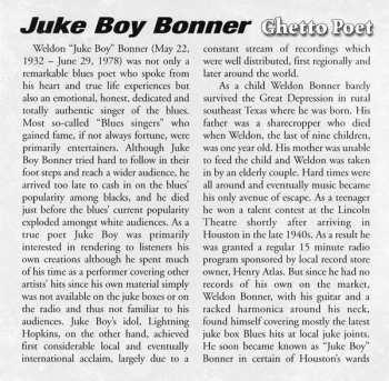 CD Juke Boy Bonner: Ghetto Poet 604199