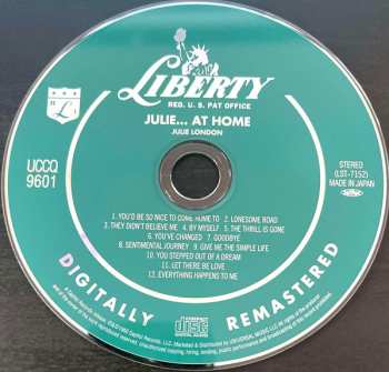 CD Julie London: Julie...At Home LTD 597876