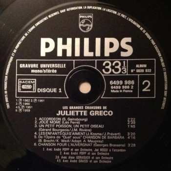 2LP Juliette Gréco: Les Feuilles Mortes 569776