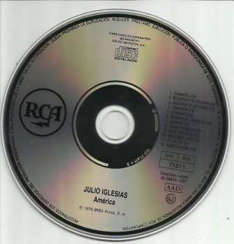 CD Julio Iglesias: America 548792