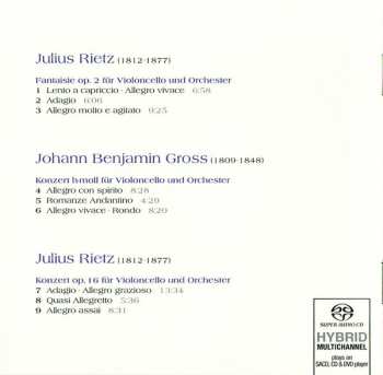 SACD Julius Rietz: Cello Concertos And Fantasy 557160