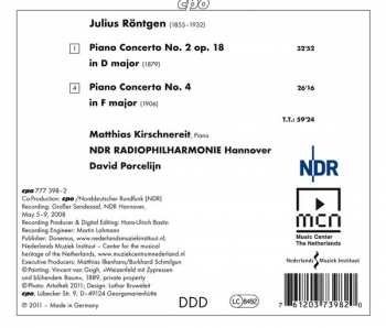 CD NDR Radiophilharmonie: Piano Concertos 2 & 4 192798