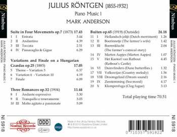 CD Julius Röntgen: Piano Music 1 300198