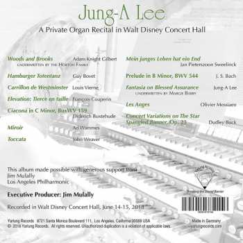 CD Jung-A Lee: A Private Organ Recital In Walt Disney Concert Hall 336705