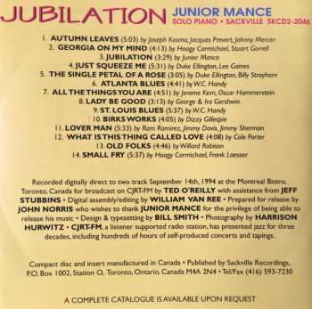 CD Junior Mance: Jubilation 422749