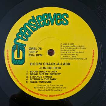 LP Junior Reid: Boom Shack A Lack 616601