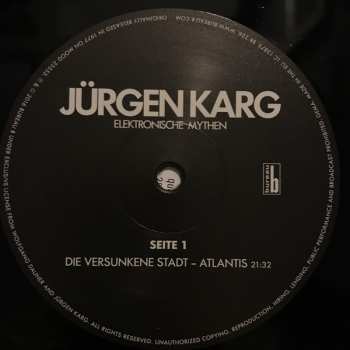 LP Jürgen Karg: Elektronische Mythen 69971