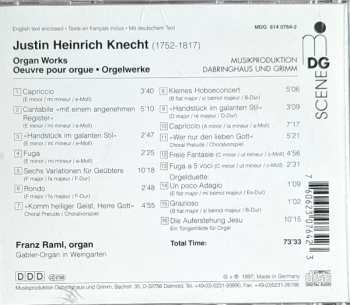 CD Justin Heinrich Knecht: Organ Works - Orgelwerke 556714