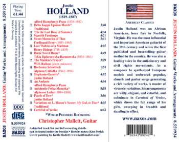 CD Justin Holland: Guitar Works And Arrangements 582635