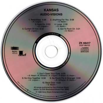 CD Kansas: Audio Visions 643814