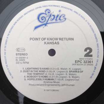 LP Kansas: Point Of Know Return 645545