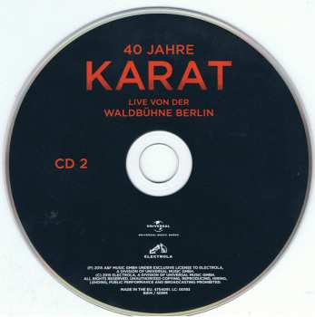 2CD Karat: 40 Jahre - Live Von Der Waldbühne Berlin 178547