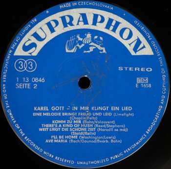 LP Karel Gott: In Mir Klingt Ein Lied 504093