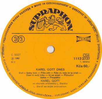 LP Karel Gott: Karel Gott Dnes 43376